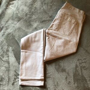 J. Crew White Slim Straight Leg Jeans